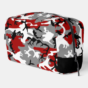 Trousse De Toilette Camouflage rouge et gris, Militaire, Armée