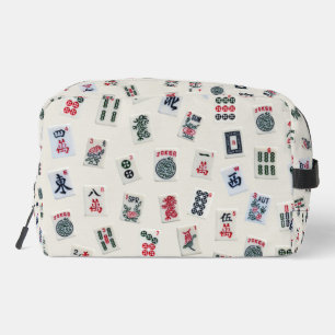 Trousse De Toilette Carreaux Mahjong symboles design sur badge