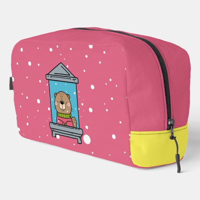 Trousse De Toilette Castor À La Fenêtre (Coin droit)