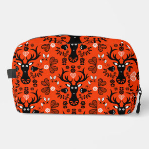 Trousse De Toilette Cerf d'art populaire scandinave