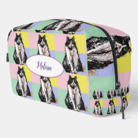 Chat Tuxedo Pastel Damier Rose Jaune Filles