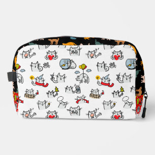 Trousse De Toilette Chats amusants, lait et magie.