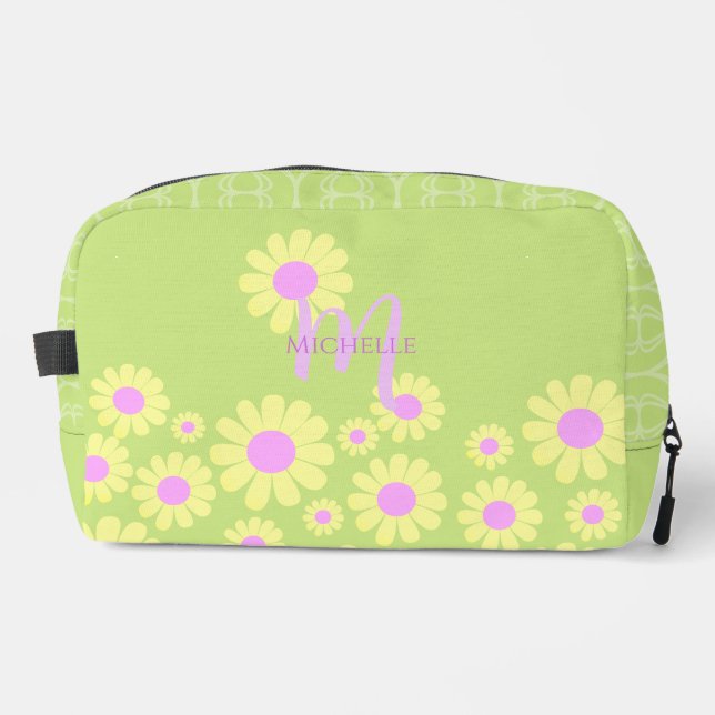 Trousse De Toilette Chaux jaune marguerite (Recto)