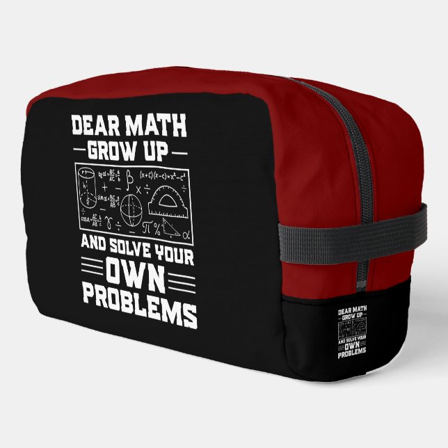 Trousse De Toilette Cher Math, Résolvez Vos Problèmes ! (Coin gauche)