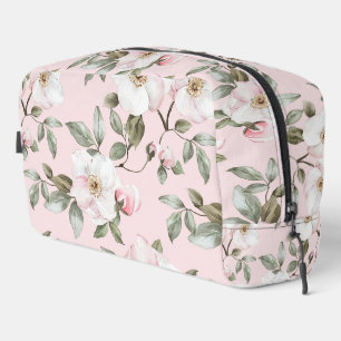 Trousse De Toilette Chic Romantique rose blanc floral