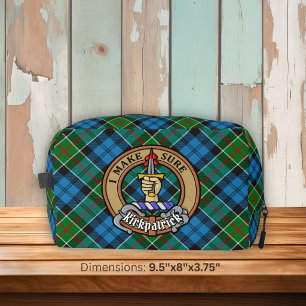 Trousse De Toilette Cimier du clan Kirkpatrick sur tartan
