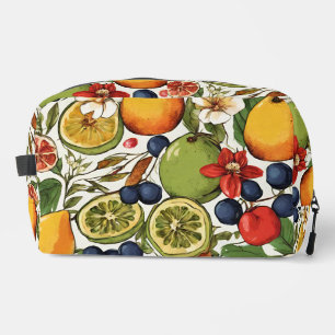 Trousse De Toilette Citrons méditerranéens, citrons et fleurs. Peints