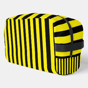 Trousse De Toilette Classic Bright Jaune et Noir rayé
