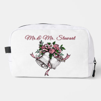 Trousse De Toilette Cloches de mariage roses Personnaliser
