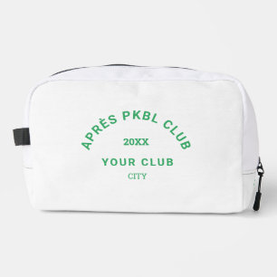 Trousse De Toilette Club Vert Après PKBL Crest Monogramme Pickleball