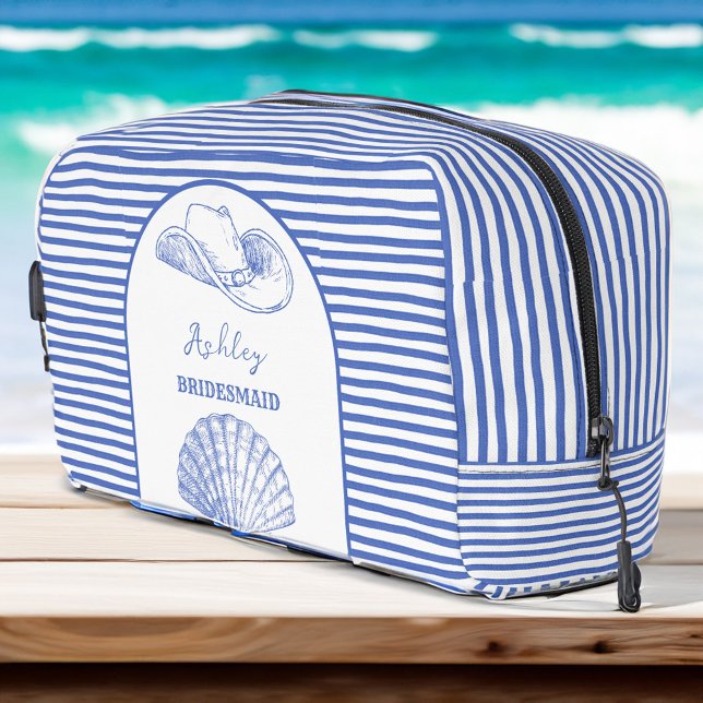 Trousse De Toilette Coastal Cowgirl Bachelorette faveur bridesmaid cad (Coastal Cowgirl Bachelorette party favors personalized toiletry bag bridesmaid gifts Dopp Kit)