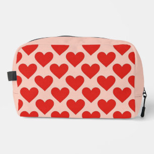 Trousse De Toilette Cœur de la Saint-Valentin traditionnel rouge