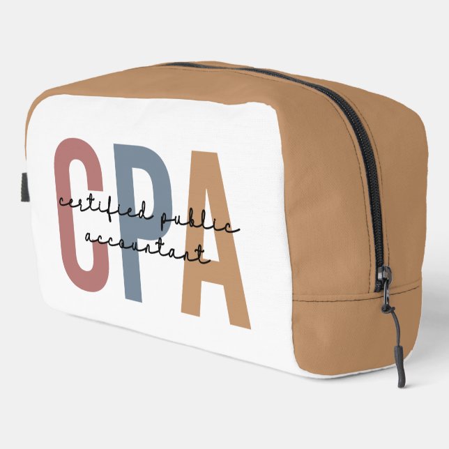 Trousse De Toilette Comptable Public Certifié CPA Retro (Coin droit)