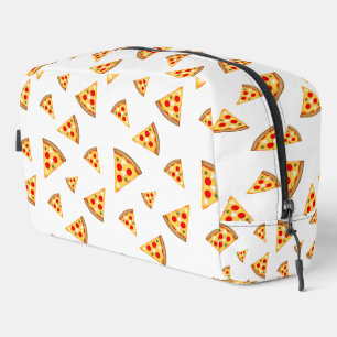 Trousse De Toilette Cool et amusant pizza tranches motif blanc blanc