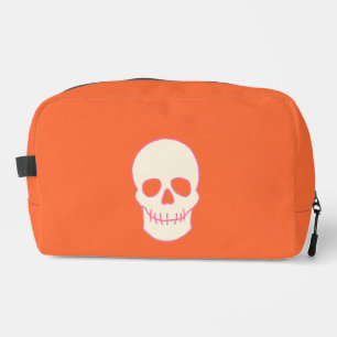 Trousse De Toilette Crâne en rose, orange et crème
