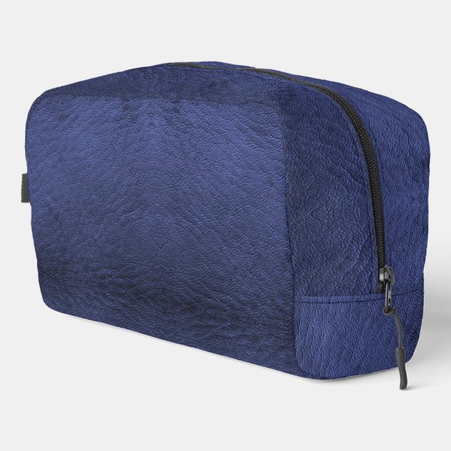 Trousse De Toilette Cuir bleu marine Faux (Coin droit)