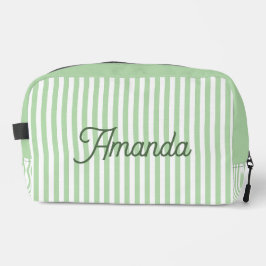 Trousse De Toilette Custom Bridesmaid Striped Cosmetic Bag