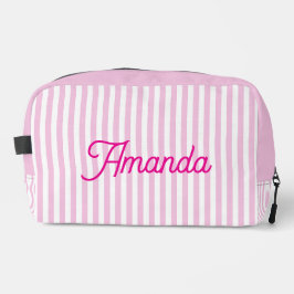 Trousse De Toilette Custom Bridesmaid Striped Cosmetic Bag
