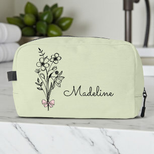 Trousse De Toilette Demoiselle d'honneur Fleur Personnalisée Sage