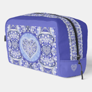 Trousse De Toilette Dentelle en céramique Bleu de Grèce