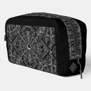 Trousse De Toilette Dentelle en céramique Noir
