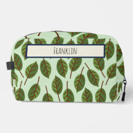 Trousse De Toilette Dessin de nature I Nom personnalisé