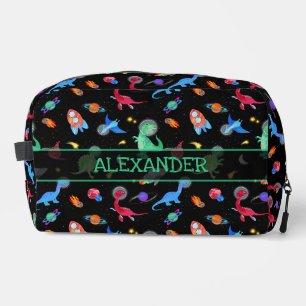 Trousse De Toilette Dinosaures astronautes aquarelle dans l'espace noi