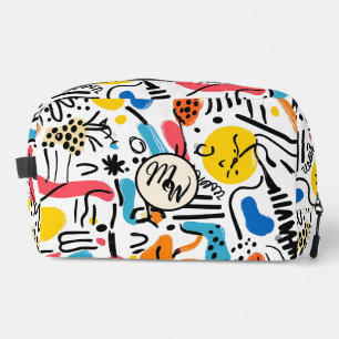 Trousse De Toilette Doodles dessinés à la main Jouer Motif