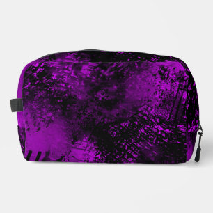 Trousse De Toilette Effet d'éclosion de peinture à éclats violet et no