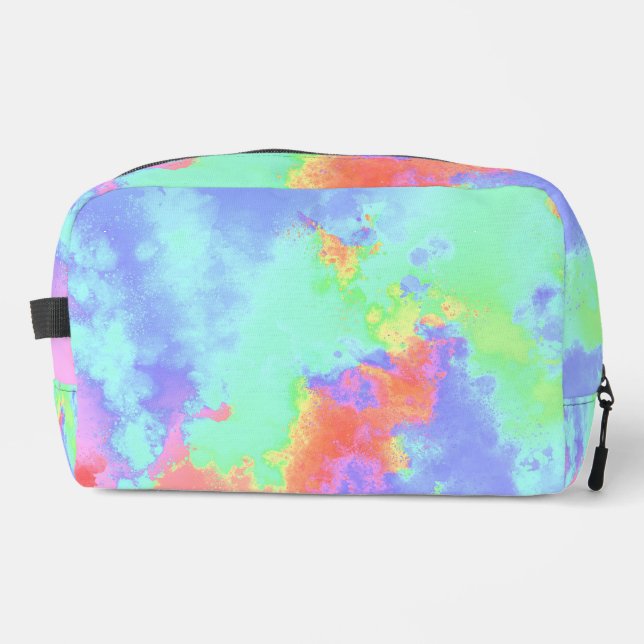 Trousse De Toilette Effet Peinture arc-en-ciel (Recto)