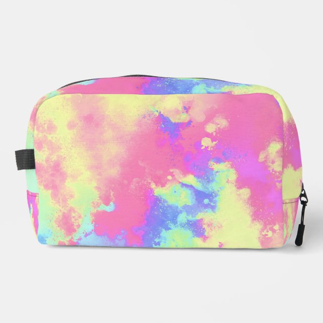 Trousse De Toilette Effet Peinture arc-en-ciel (Recto)