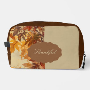 Trousse De Toilette Élégant,Action de grâce, Feuilles d'automne,Rustiq