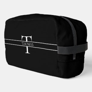 Trousse De Toilette Élégant Monogramme Personnalisé Nom Personnalisé