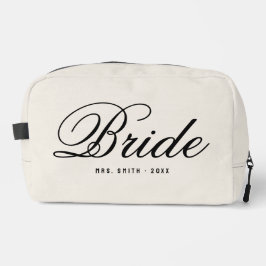 Trousse De Toilette Elegant Script Modern Custom Bride