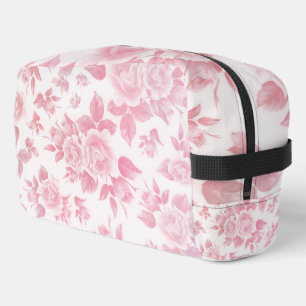 Trousse De Toilette Élégant vintage rose pâle botanique floral