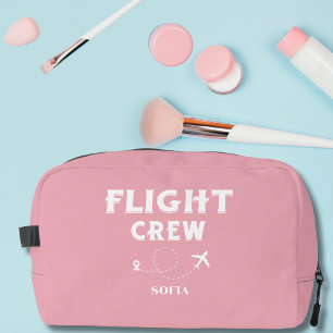 Trousse De Toilette Équipage de vol Rose et Blanc Enterrement de vie d