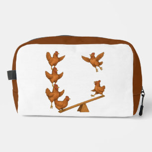 Trousse De Toilette Équipe d'acrobates des poulets gazouillants