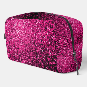 Trousse De Toilette Étincelle de parties scintillant rose chaud