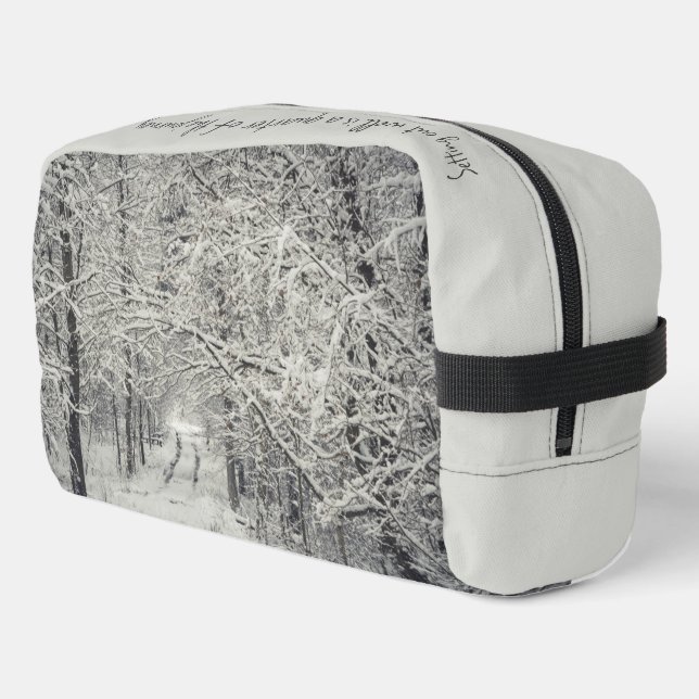 Trousse De Toilette Explorez les sentiers forestiers d'hiver (Coin gauche)