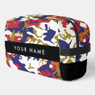 Trousse De Toilette Fête de l'Indépendance Camouflage Votre nom Person