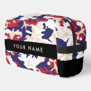 Trousse De Toilette Fête de l'Indépendance Camouflage Votre nom Person