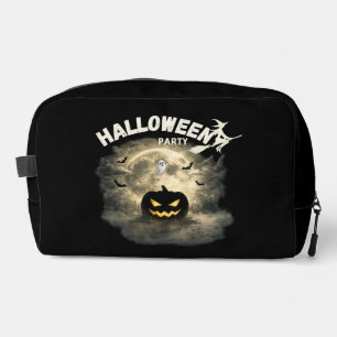 Trousse De Toilette Fête d'Halloween Lune Citrouille Fantôme Vintage H