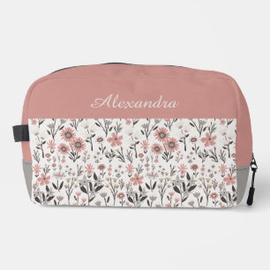 Trousse De Toilette Feuillage fleur sauvage brillant