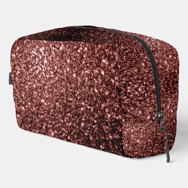 Trousse De Toilette Flammes de parties scintillant Brown (Coin droit)