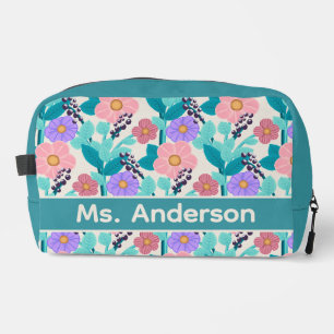 Trousse De Toilette Fleurs personnalisées
