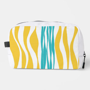 Trousse De Toilette Flux et reflux - Turquoise & Jaune
