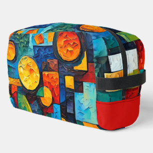 Trousse De Toilette Géométrie de rêves vibrants – Art abstrait moderne