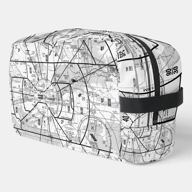 Trousse De Toilette Graphique aéronautique (Coin gauche)