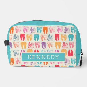 Trousse De Toilette Grunge Tooth Motif