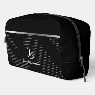 Trousse De Toilette "Homme d'affaires prospère" Silver personnel Monog